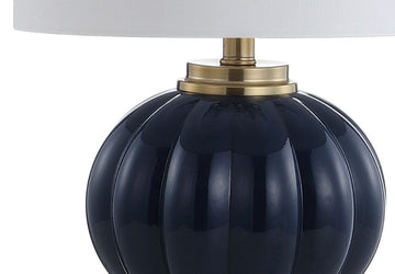 Pearl 17.5" Glass/Crystal LED Table Lamp - JONATHAN Y